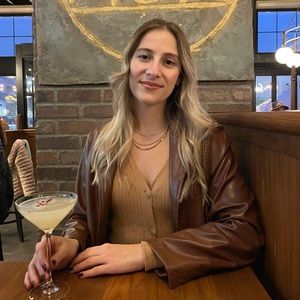 Brown leather jacket